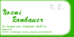 noemi rombauer business card